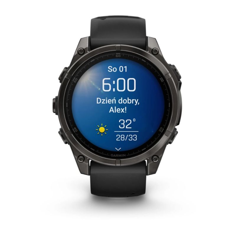 Zegarek Garmin fenix® 8 - 47 mm - Amoled Pebble grey