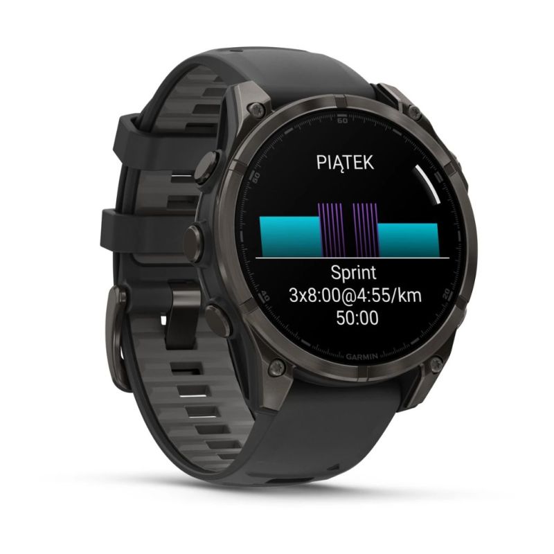 Zegarek Garmin fenix® 8 - 47 mm - Amoled Pebble grey