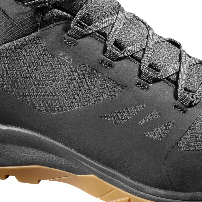 Buty zimowe męskie Salomon OUTSNAP WATERPROOF Black/Ebony/Gum1a
