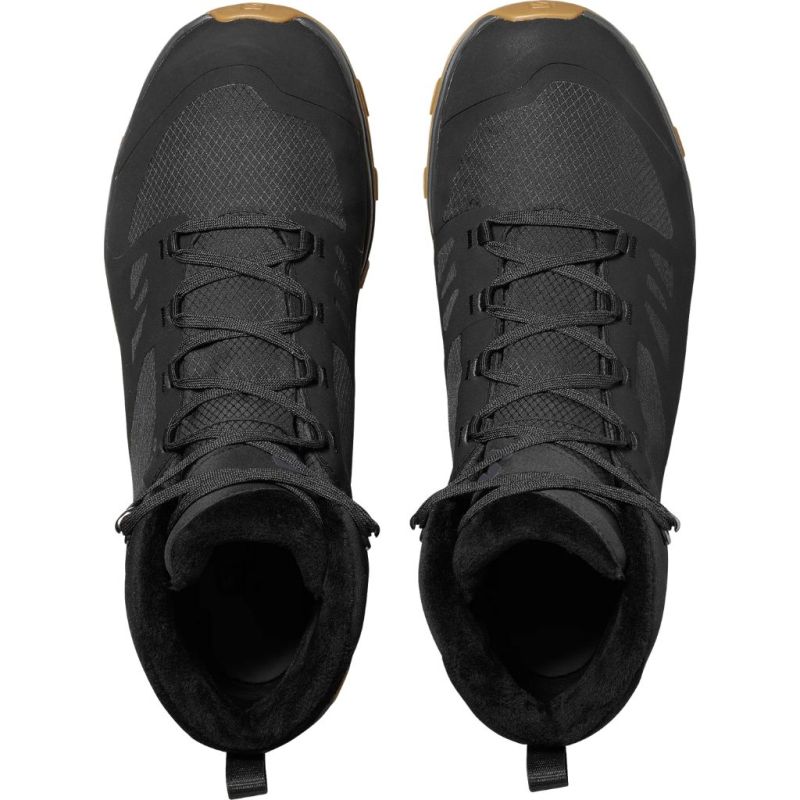 Buty zimowe męskie Salomon OUTSNAP WATERPROOF Black/Ebony/Gum1a