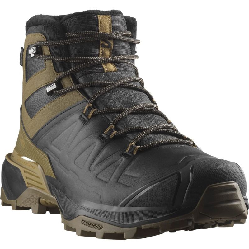 Buty zimowe męskie Salomon X ULTRA SNOWPILOT WATERPROOF Black/Military Olive/Gothic Olive