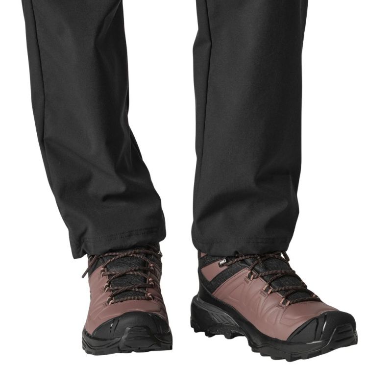 Buty zimowe damskie Salomon X ULTRA SNOWPILOT WATERPROOF Black/Peppercorn/Cognac