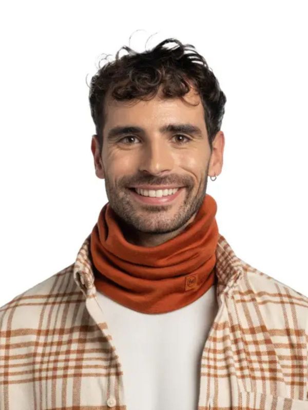 Komin Buff Merino Heavyweight Solid Cinnamon