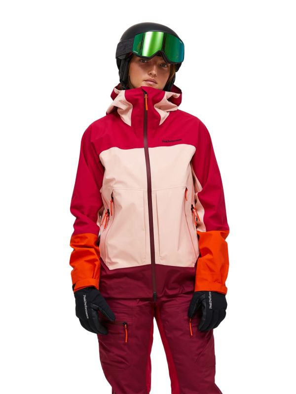 Kurtka Peak Performance damska W Vislight Gore-Tex C-Knit Tech Burgundy