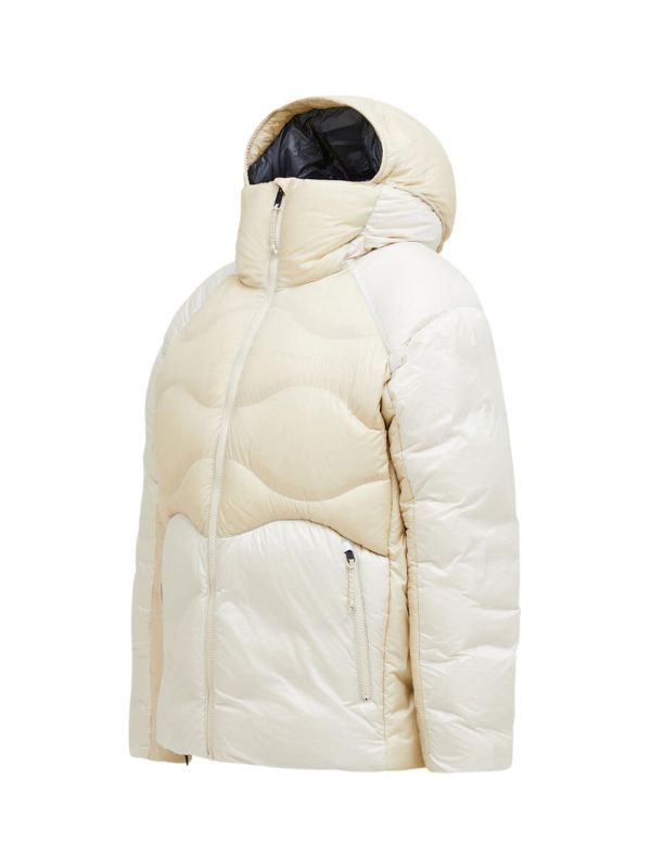 Kurtka Peak Performance męska M Helium Diamond Fuse Down Hood Sand Fog