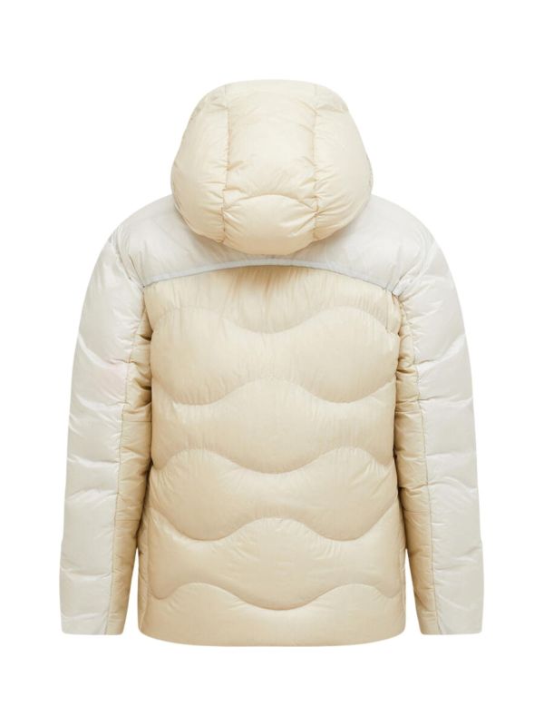Kurtka Peak Performance męska M Helium Diamond Fuse Down Hood Sand Fog