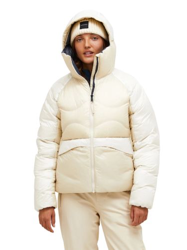 Kurtka Peak Performance damska W Helium Diamond Fuse Down Hood Sand Fog