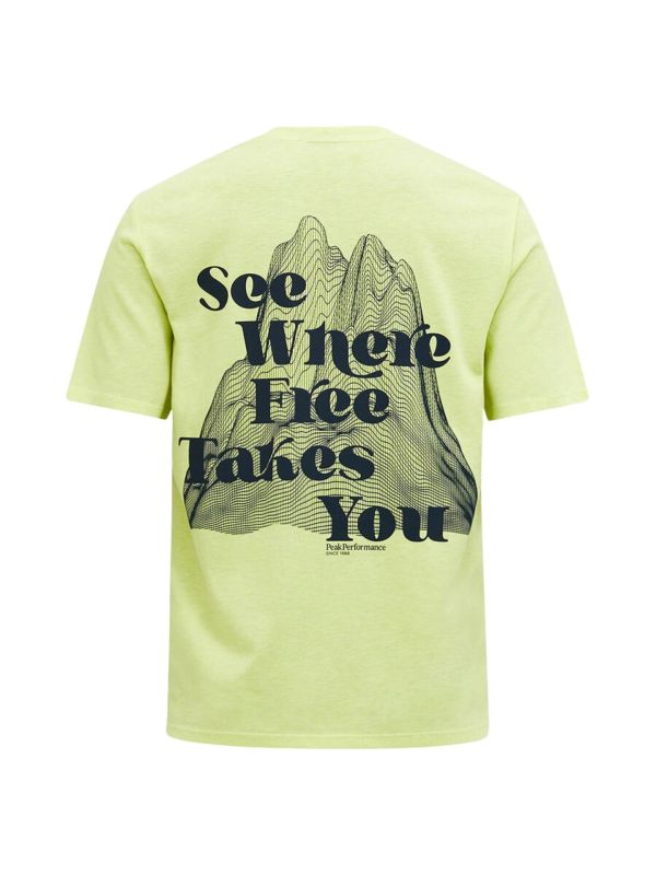 Koszulka Peak Performance damska W Explore Graphic Crystal Green
