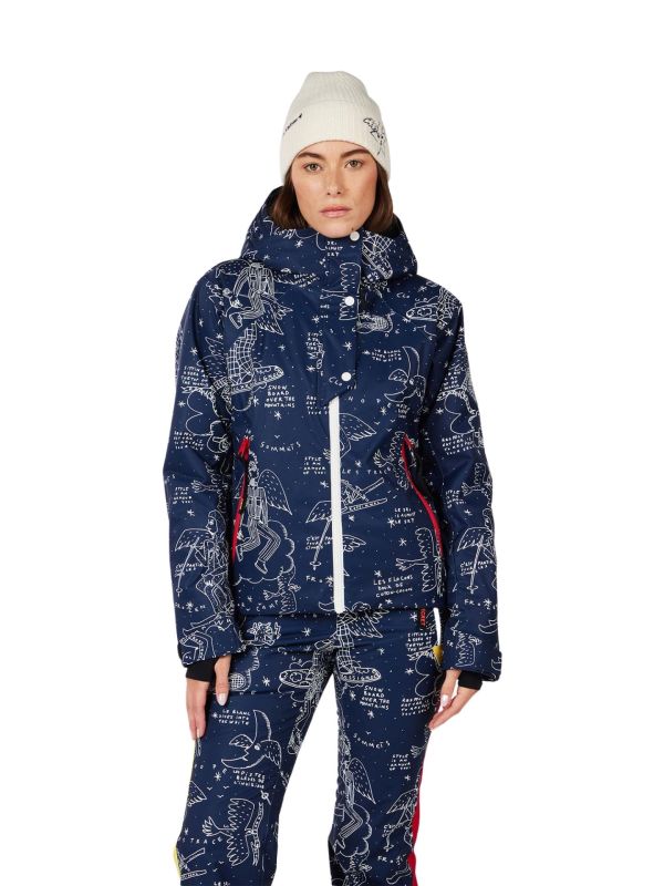 Kurtka narciarska damska Rossignol JCC Sublim Snow Angel Cosmic Print
