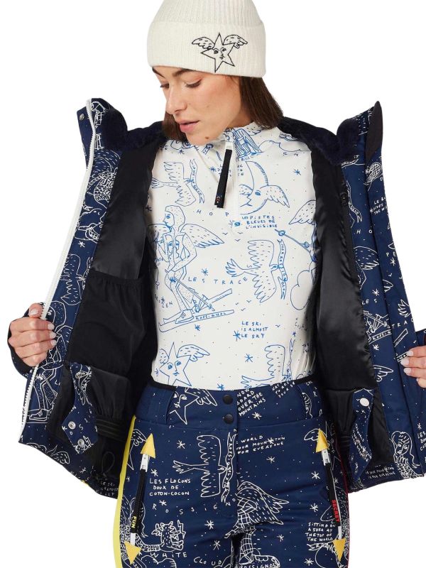 Kurtka narciarska damska Rossignol JCC Sublim Snow Angel Cosmic Print