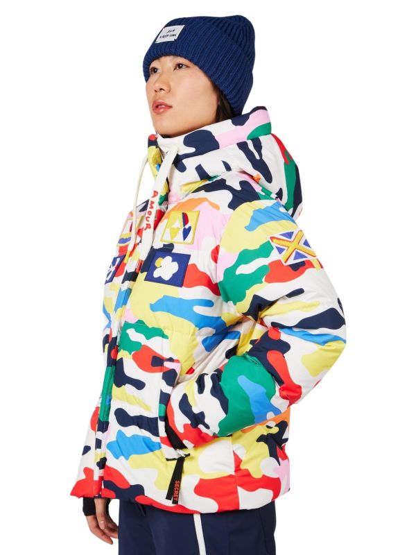 Kurtka narciarska damska Rossignol JCC All Snow Down Camo Print