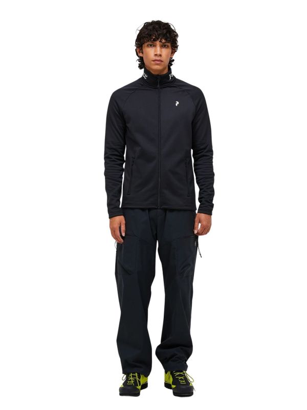 Bluza męska Peak Performance Rider Essentials Midlayer Zip black