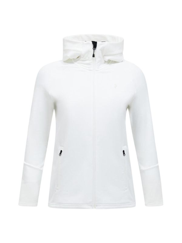 Bluza Peak Performance damska W Rider Essentials Zip Hood Jacket Offwhite