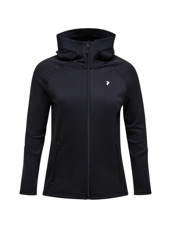 Bluza Peak Performance damska W Rider Essentials Zip Hood Jacket Black