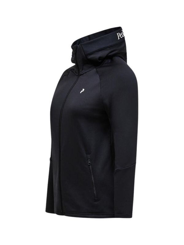 Bluza Peak Performance damska W Rider Essentials Zip Hood Jacket Black