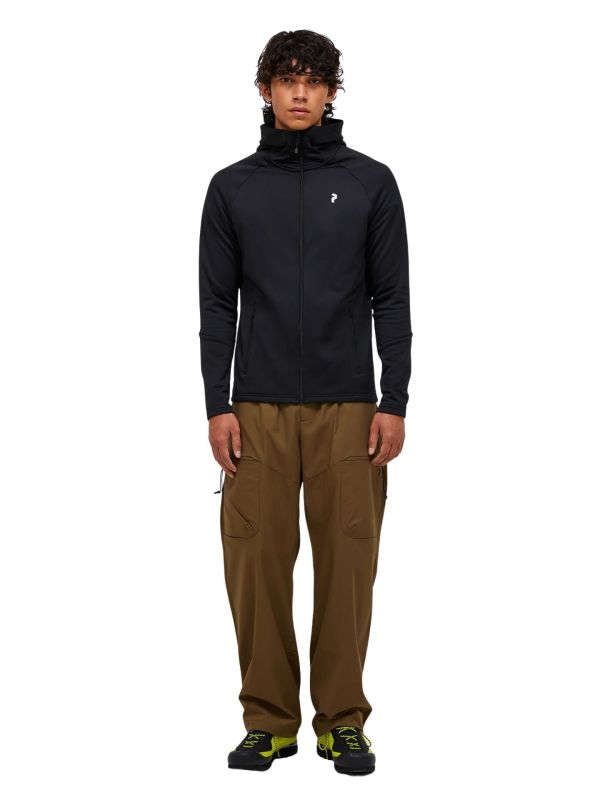Bluza męska Peak Performance Rider Essentials Midlayer Zip Hood black