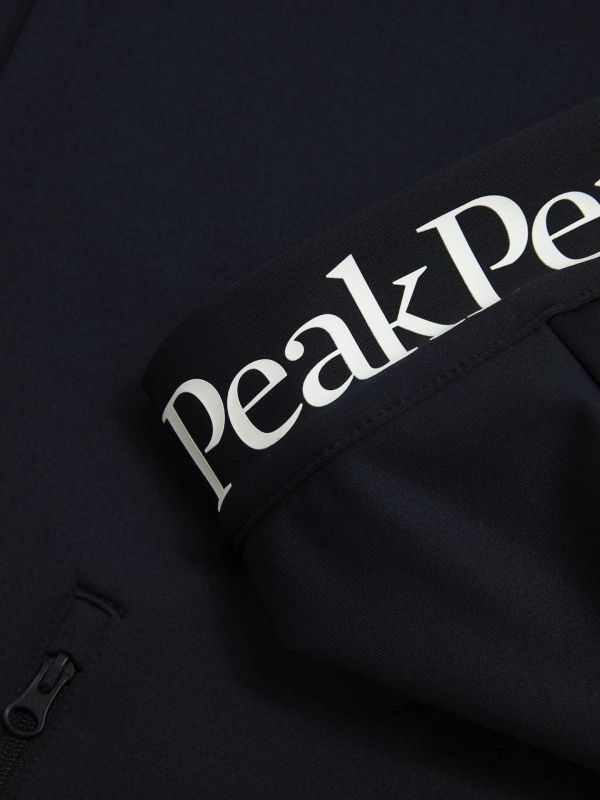Bluza męska Peak Performance Rider Essentials Midlayer Zip Hood black