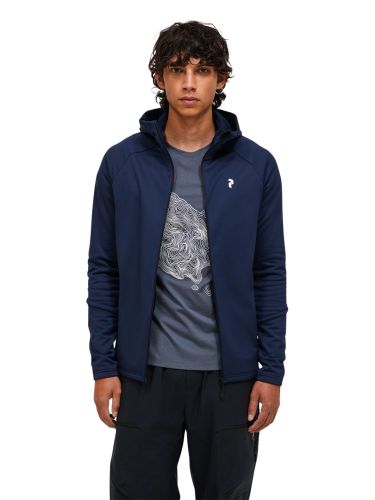 Bluza męska Peak Performance Rider Essentials Midlayer Zip Hood blue shadow