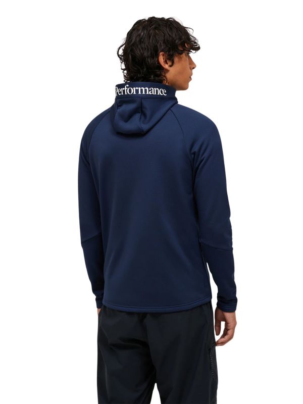 Bluza męska Peak Performance Rider Essentials Midlayer Zip Hood blue shadow