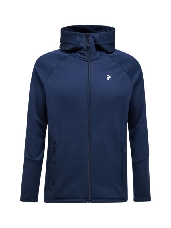 Bluza męska Peak Performance Rider Essentials Midlayer Zip Hood blue shadow