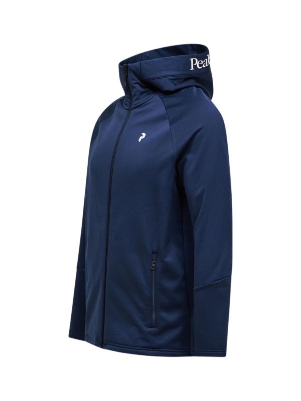 Bluza męska Peak Performance Rider Essentials Midlayer Zip Hood blue shadow