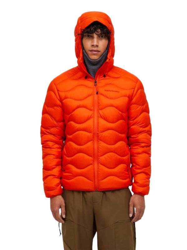 Kurtka Peak Performance męska Helium Down Hood Jacket Solar Burst
