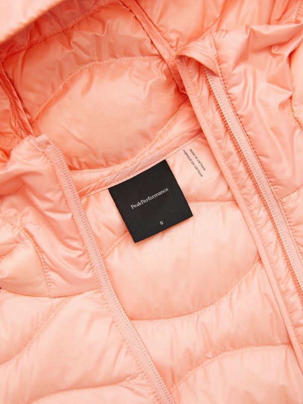 Kurtka Peak Performance damska Helium Down Hybrid Hood Peach Fuzz