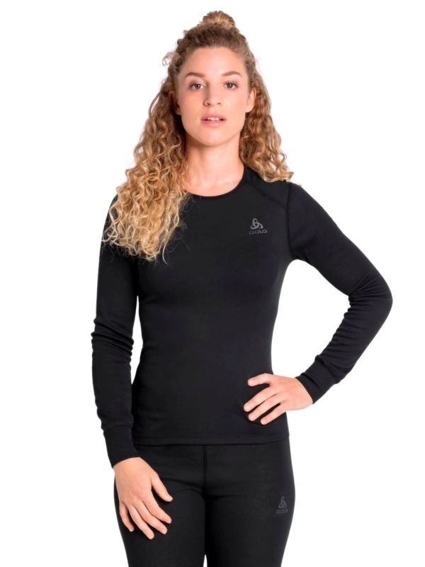 Koszulka termoaktywna damska Odlo Active Warm ECO Black