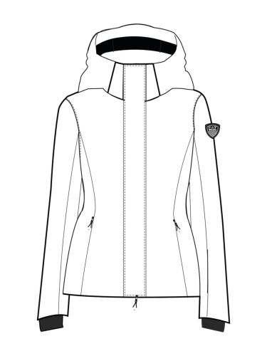 Kurtka narciarska damska EA7 Emporio Armani Kitzbühel Softshell Jacket White