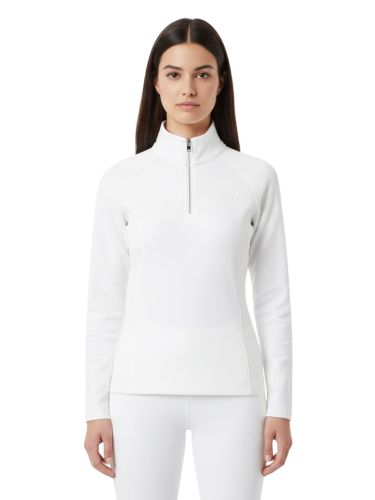 Bluza narciarska damska EA7 Emporio Armani Kitzbühel Powerstretch Half Zip White