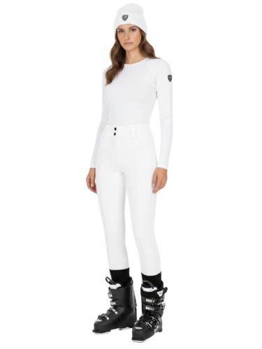 Legginsy narciarskie damskie EA7 Emporio Armani Kitzbühel Softshell Leggings White