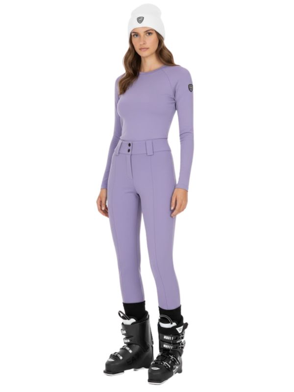 Legginsy narciarskie damskie EA7 Emporio Armani Kitzbühel Softshell Leggings Sweet Lavender