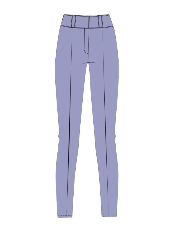 Legginsy narciarskie damskie EA7 Emporio Armani Kitzbühel Softshell Leggings Sweet Lavender