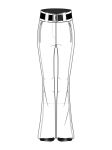 Spodnie narciarskie damskie EA7 Emporio Armani Kitzbühel Softshell Waisted Pant White