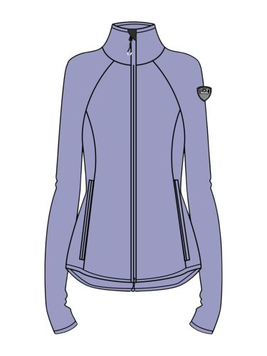 Bluza narciarska damska EA7 Emporio Armani Cortina Powerstretch Full Zip Sweet Lavender