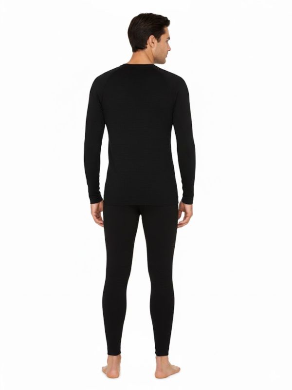 Bielizna termoaktywna unisex EA7 Emporio Armani Kitzbühel Seamless Kit Black
