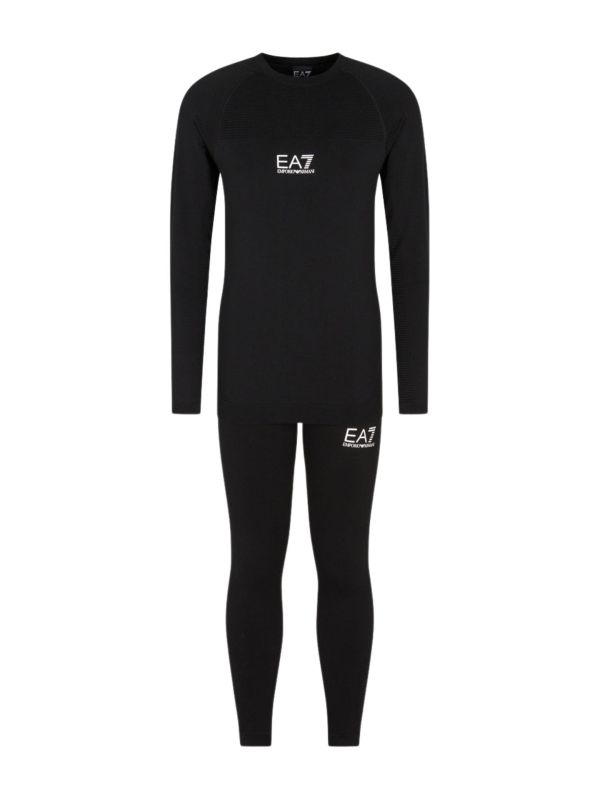 Bielizna termoaktywna unisex EA7 Emporio Armani Kitzbühel Seamless Kit Black