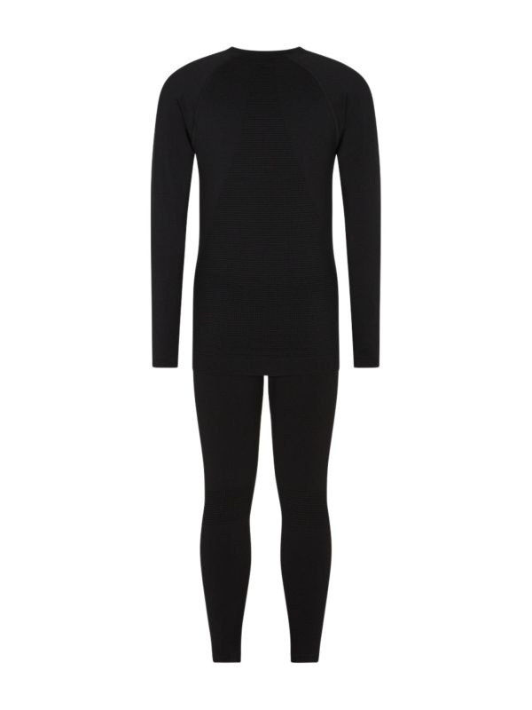 Bielizna termoaktywna unisex EA7 Emporio Armani Kitzbühel Seamless Kit Black