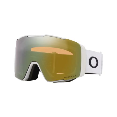 Gogle narciarskie Oakley - Line Miner Pro L - Matte White - Prizm Sage Gold & Prizm Sapphire