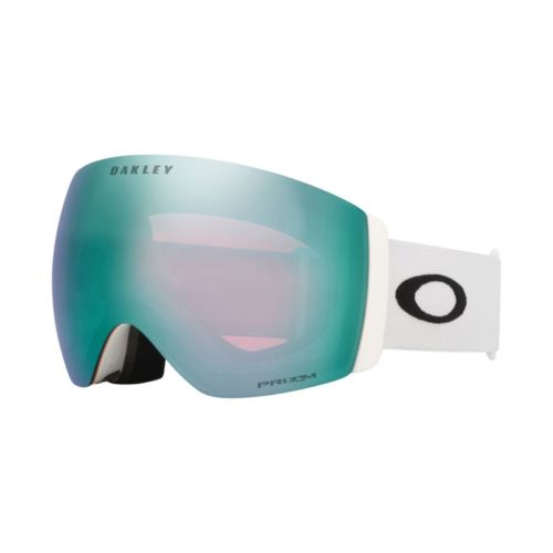 Gogle narciarskie Oakley - Flight Deck Pro L - Matte White - Prizm Sapphire & Prizm Sage Gold