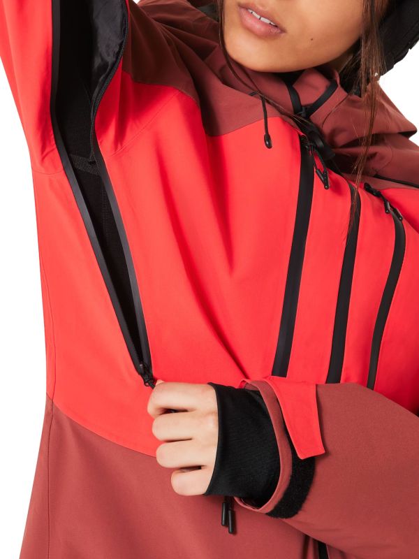 Kurtka narciarska damska Oakley W. Kendall RC Shell Jacket Hibiscus Red/Rosewood