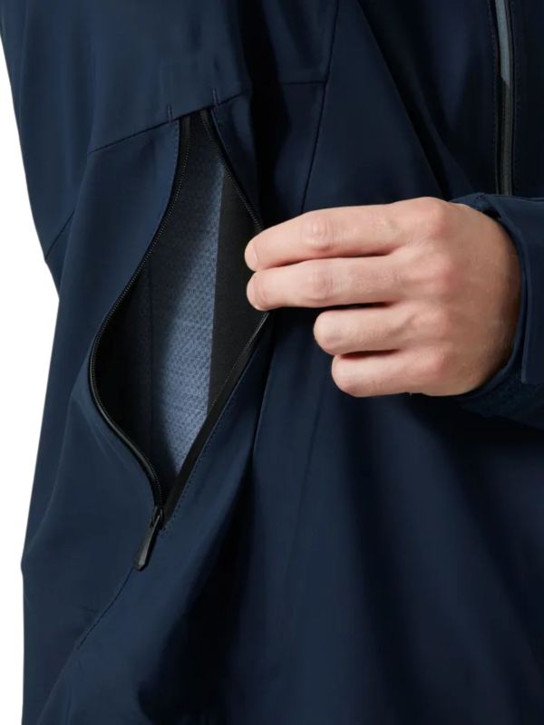 Kurtka narciarska męska Helly Hansen Alpha Long Navy