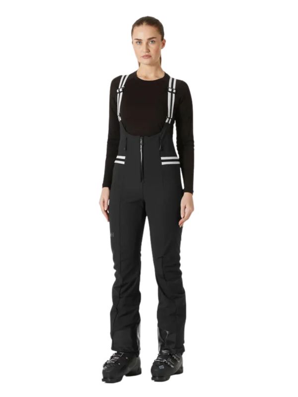 Spodnie narciarskie damskie Helly Hansen Avanti Softshell Bib Black