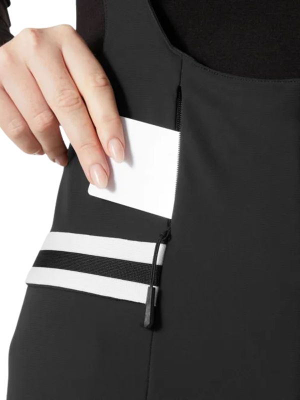 Spodnie narciarskie damskie Helly Hansen Avanti Softshell Bib Black