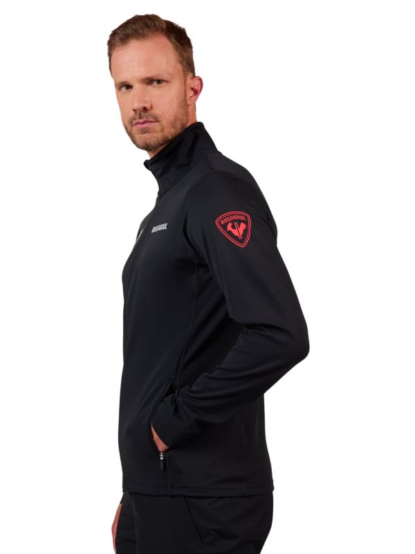 Bluza narciarska męska Rossignol Hero Mid Layer Stretch Black