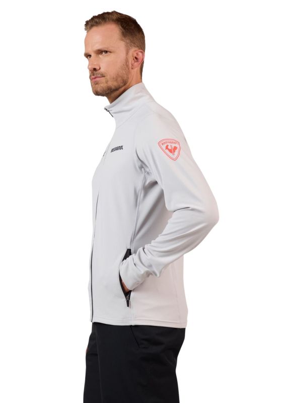 Bluza narciarska męska Rossignol Hero Mid Layer Stretch Soft Grey