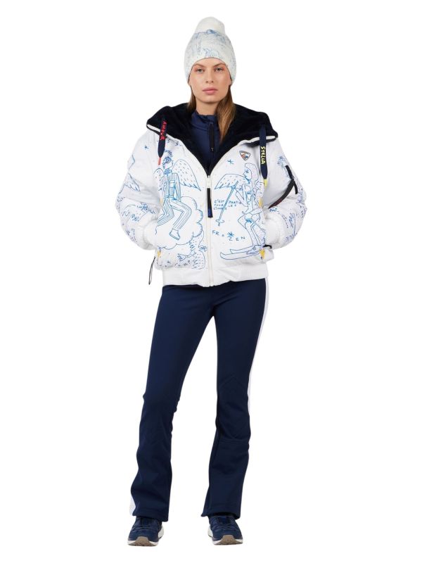 Kurtka narciarska damska Rossignol JCC Yeti Reversible Snow Angel Artic Print