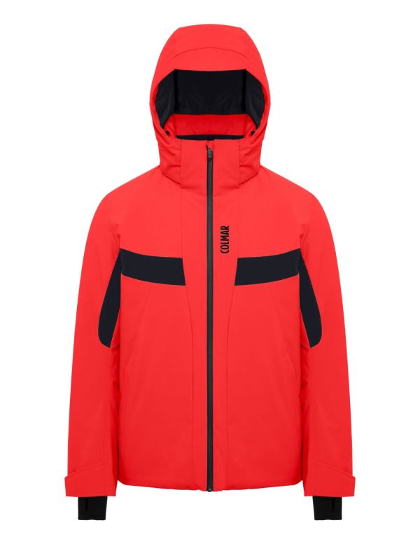 Kurtka narciarska męska Colmar Traditional Striped Padded Jacket Ketchup Black