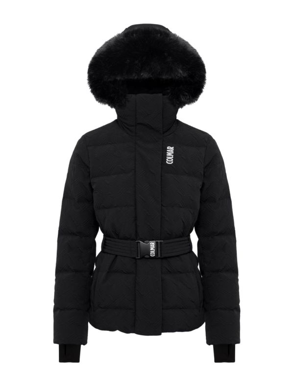 Kurtka narciarska damska Colmar Puffy Parka Embossed Extra Warm Down Jacket Black
