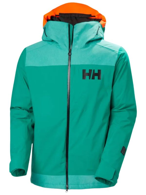 Kurtka narciarska męska Helly Hansen Powdreamer 2.0 Signal Green Denim